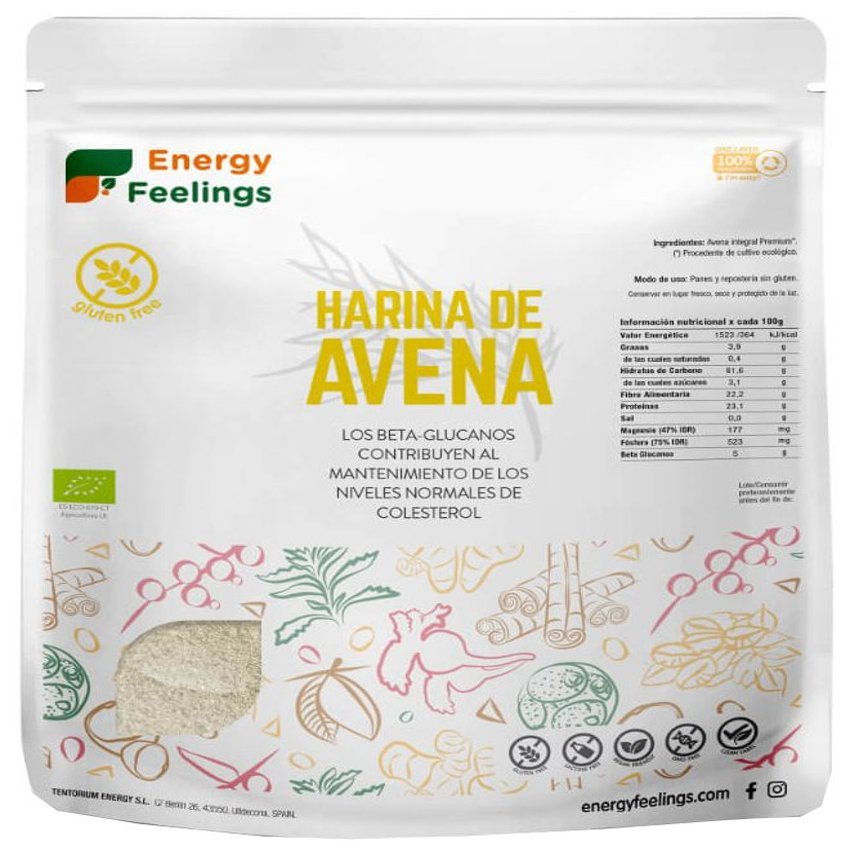 Harina de Avena Eco Sin Gluten Energy Feelings