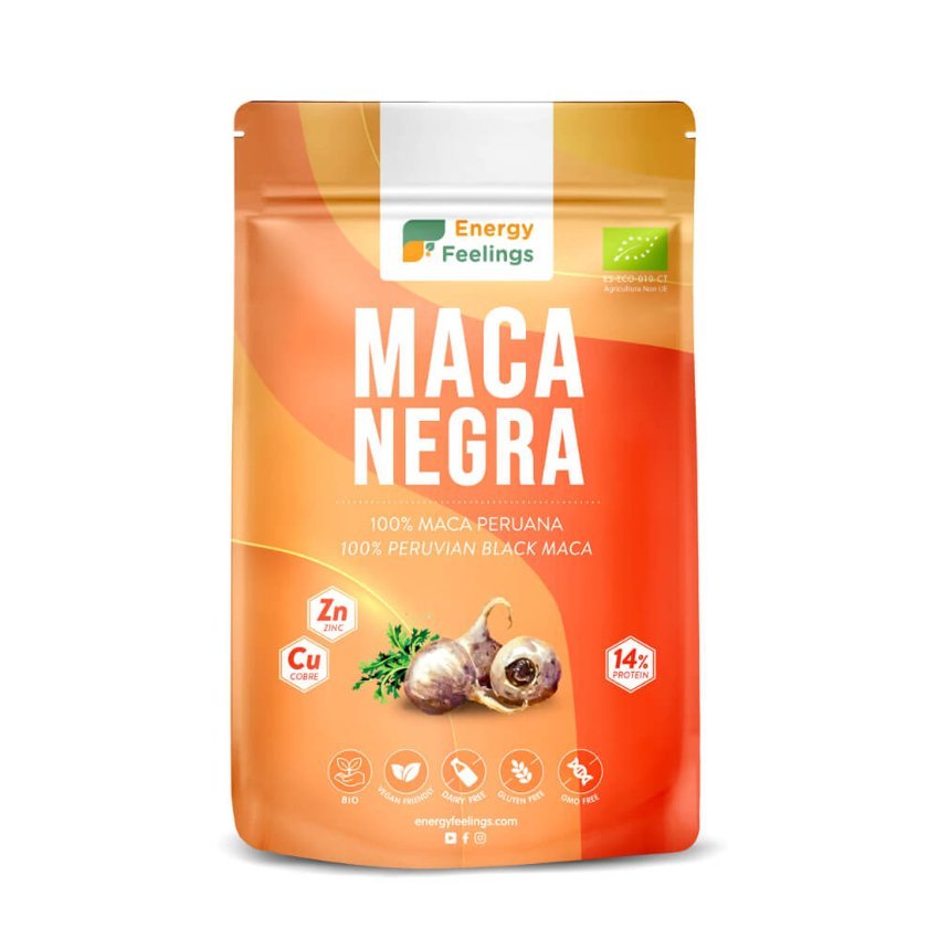 Maca Negra en Polvo Eco · Energy Feelings · 500 gramos