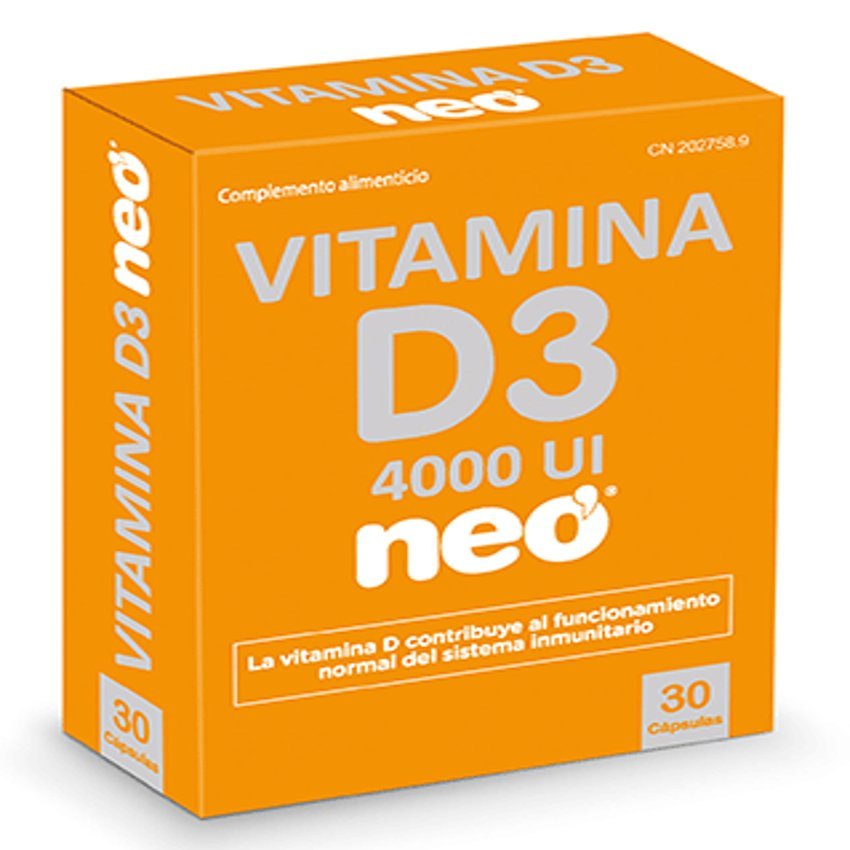 Vitamina D3 4.000 UI · Neo · 30 cápsulas
