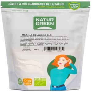 Harina de Arroz Sin Gluten Bio · Naturgreen · 500 gramos [Caducidad 05/2026]