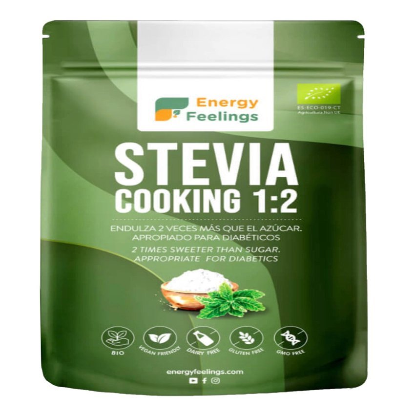 Stevia Cooking 1:2 Eco en Polvo · Energy Feelings · 200 gramos