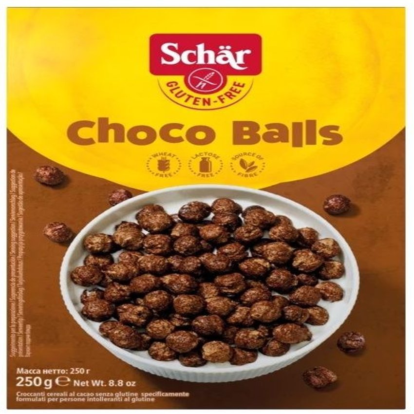 Choco Balls Sin Gluten · Schär · 250 gramos