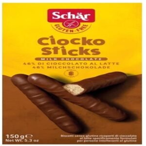 Sticks de Chocolate Sin Gluten · Schär · 150 gramos